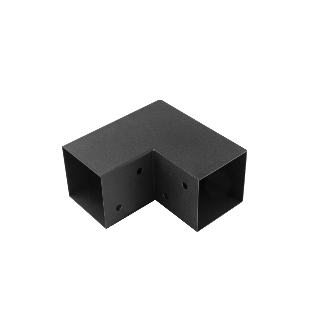 GPL 90 Conector pergolă vopsit cu pulbere neagră C 92x185x183,5x1,5