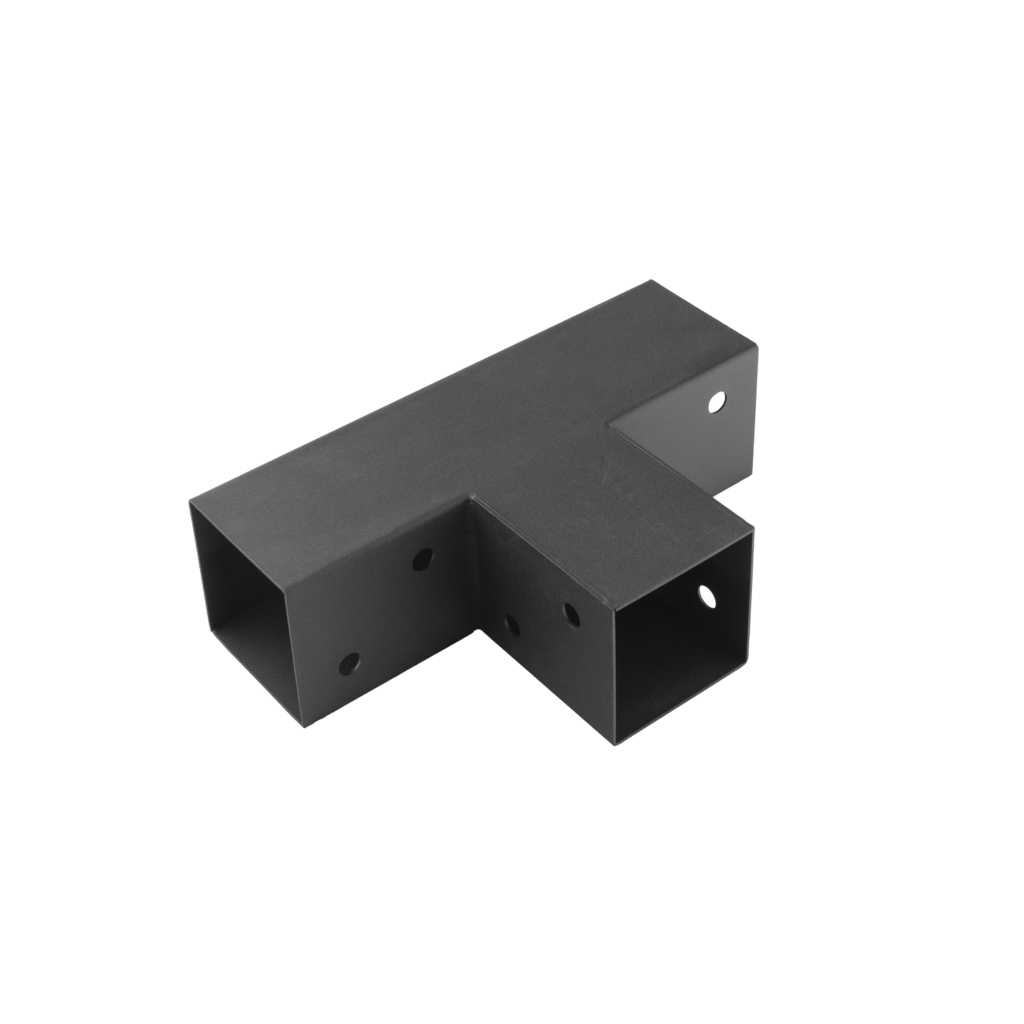GPT 70 Conector pergolă vopsit cu pulbere neagră C 72x165x255x1,5