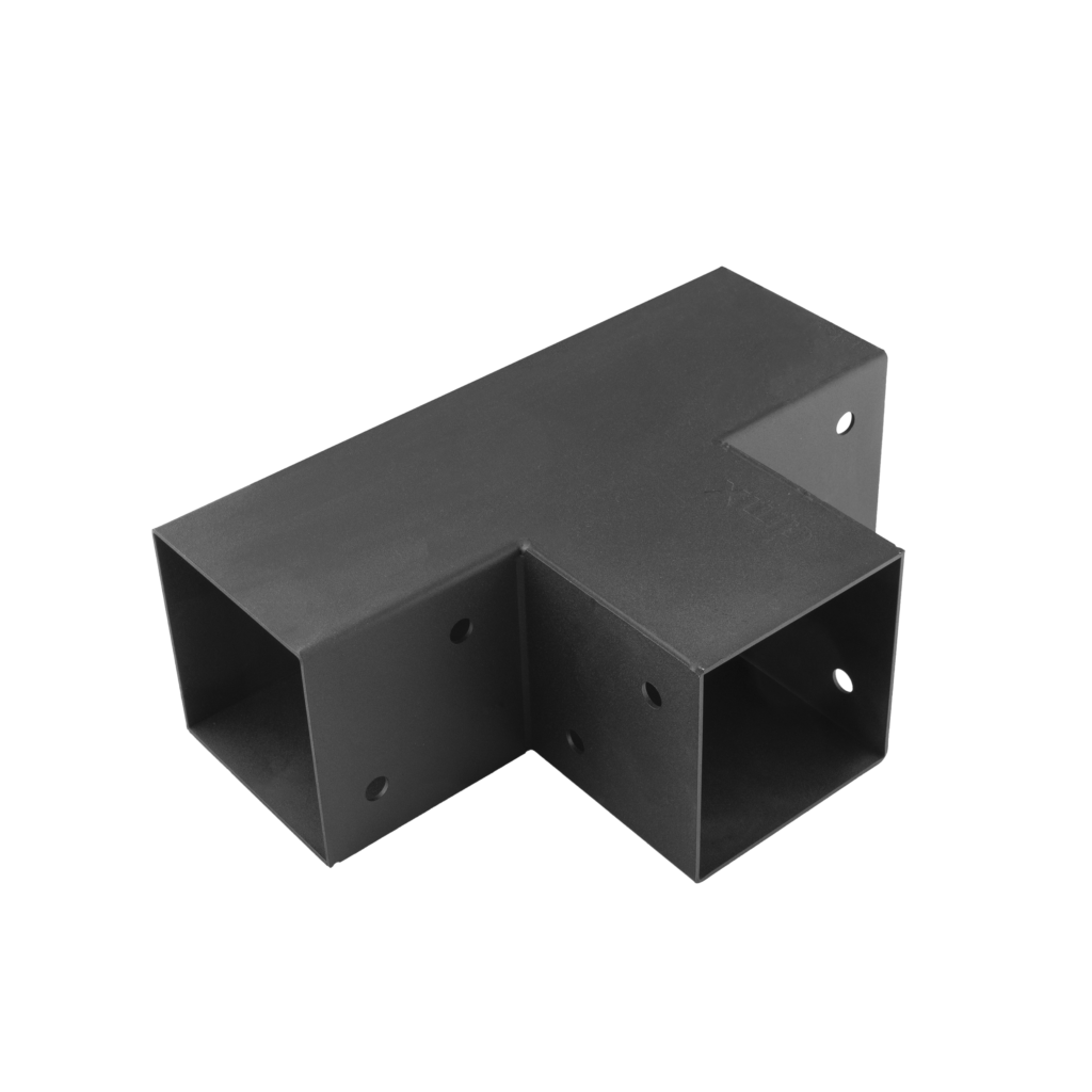 GPT 100 Conector pergolă vopsit cu pulbere neagră C 102x206x306x2,0