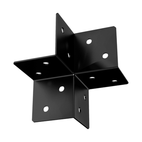 GPLN 85 Conector de colț pentru foișor C 170x85x2,5 negru