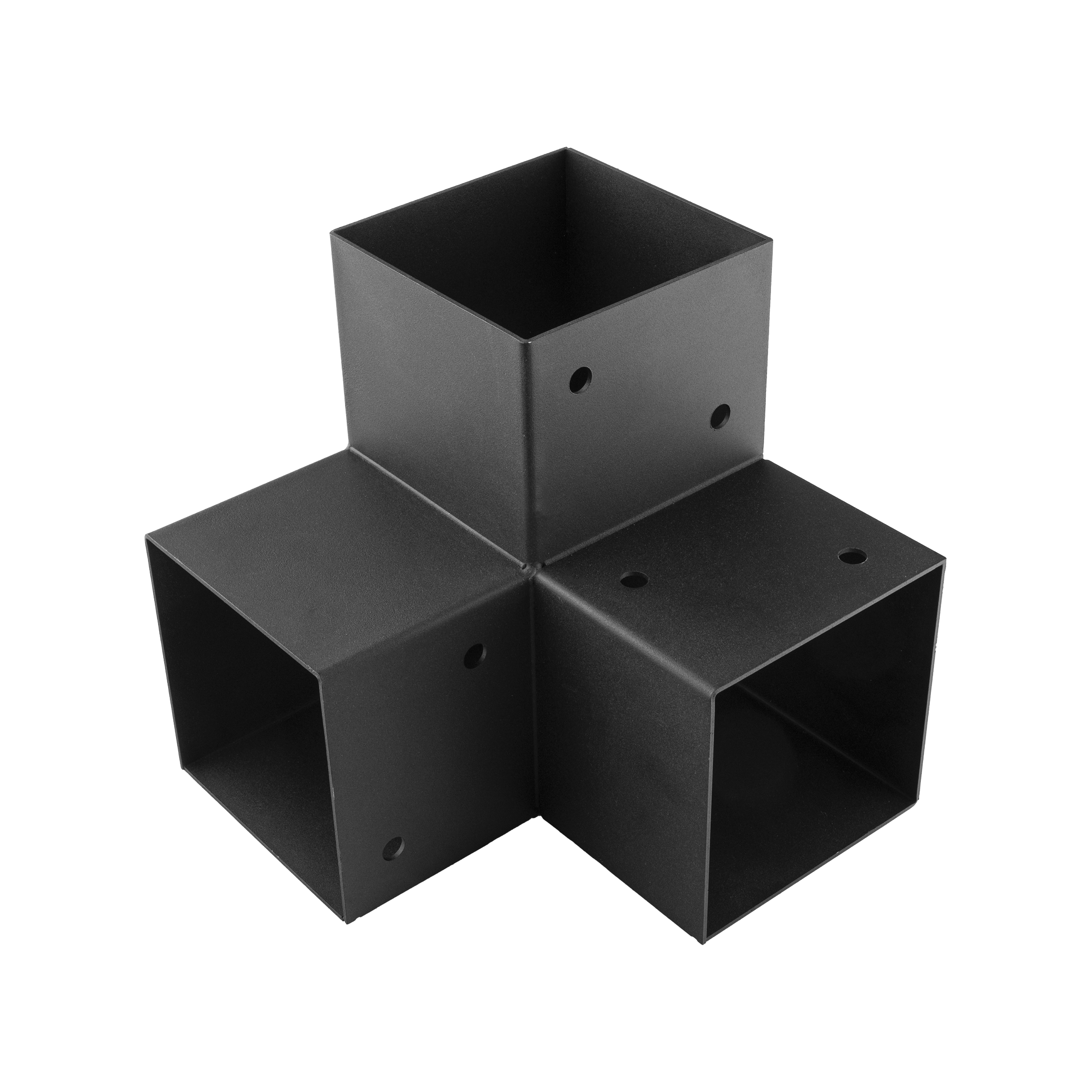 GPY 120 Conector pergolă vopsit cu pulbere neagră C 122x226x222x2,0