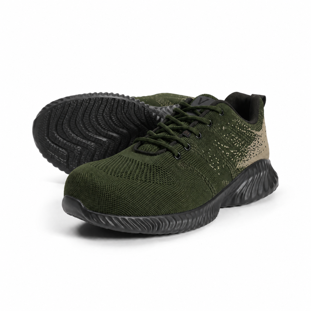 Pantofi de protecție Fabri Wing Olive SB, bombeu metalic, material respirabil