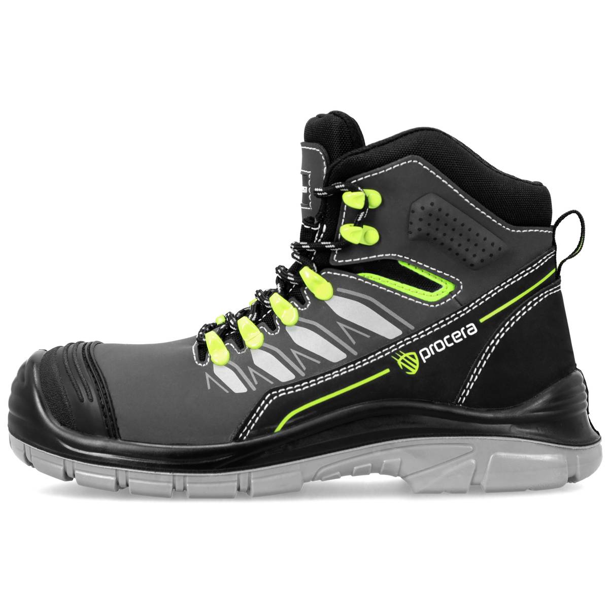 Pantofi de protecție LENNOX S3 FO SR din piele nubuc, cu bombeu metalic și talpă antiperforație - imagine 3