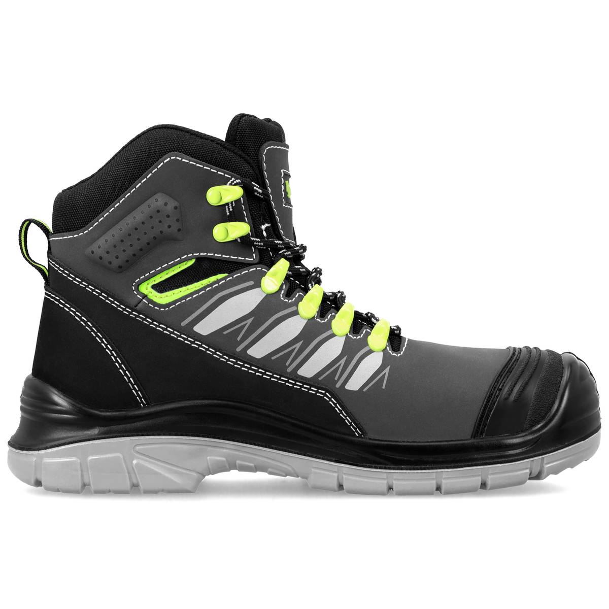 Pantofi de protecție LENNOX S3 FO SR din piele nubuc, cu bombeu metalic și talpă antiperforație - imagine 2