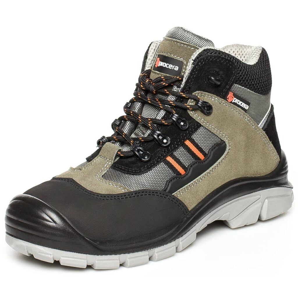 Bocanci de protecție MONTE S1P SR fără metal, cu bombeu compozit și lamelă Kevlar