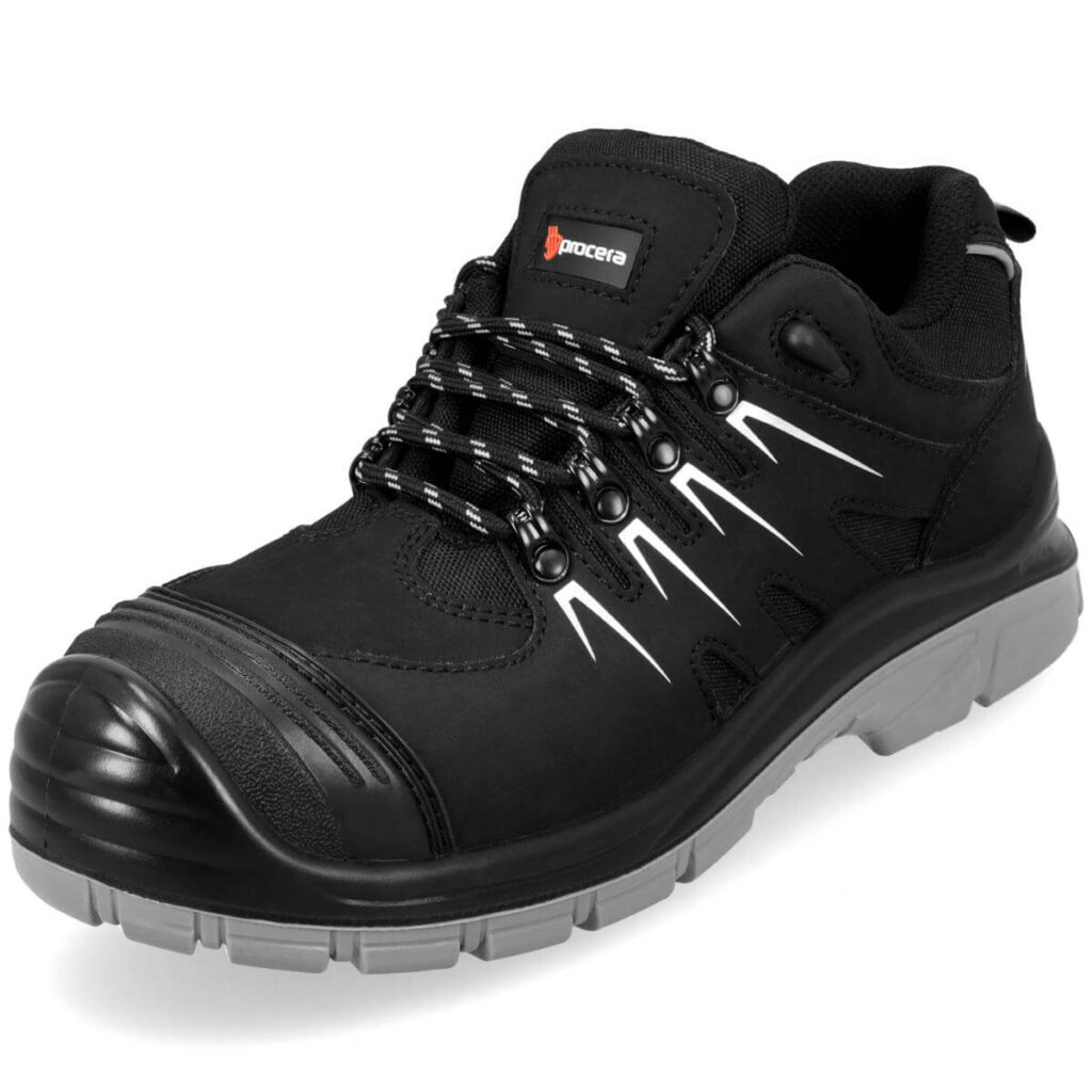 Pantofi de protecție OPUS S3 FO SR din piele nubuc, cu bombeu metalic și lamelă antiperforație