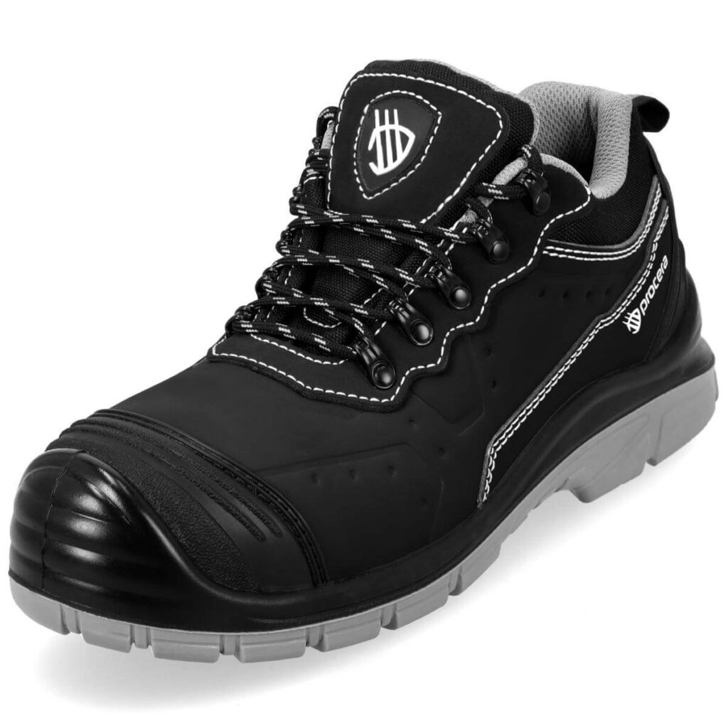 Pantofi de protecție VICTOR LOW S3 FO SR din piele nubuc, cu bombeu metalic și lamelă antiperforație